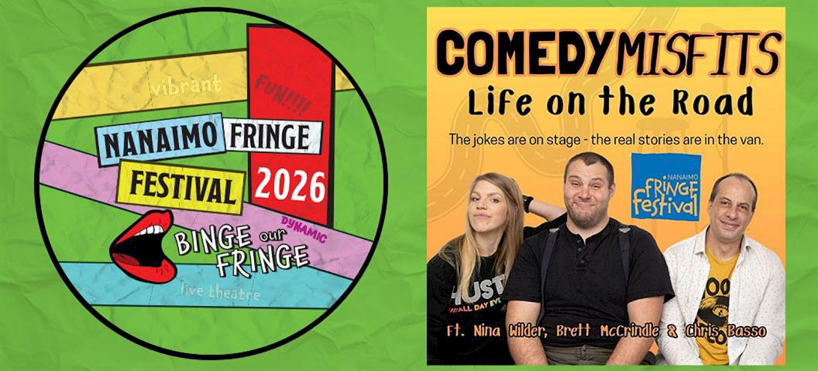 Comedy Misfits: Life on the Road (19+)